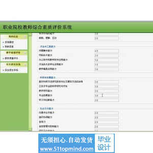 jsp072基于web的教师质量评价系统
