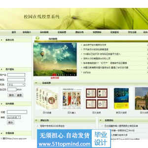 jsp096ssm校园在线投票系统
