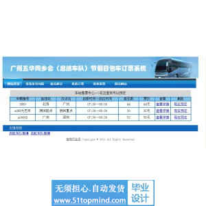 php035汽车订票售票系统