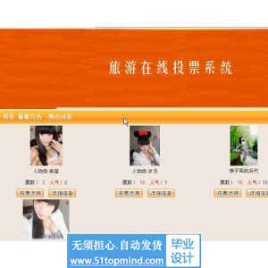 php116zgl旅游在线人物投票系统