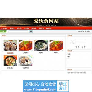 jsp192美食网ssh_mysql毕业设计