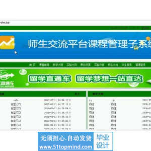 jsp279师生交流平台课程管理子系统