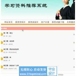 jsp863ssh学习资料推荐系统java