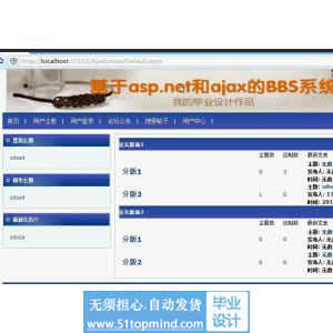 asp.net815ajax的BBS论坛系统设计与实现