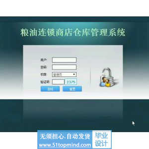 php414粮油连锁商店仓库管理系统没论文