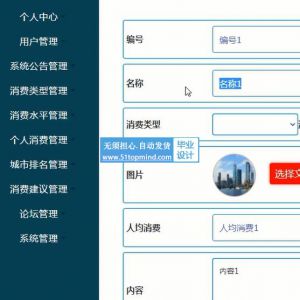 SSM全国城市消费水平展示平台java300