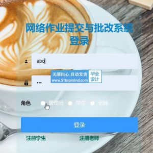 springboot Vue网络作业提交与批改系统java441