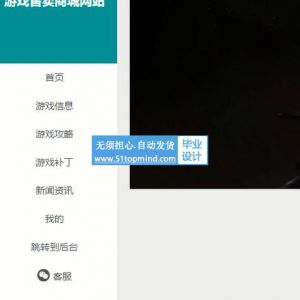 java+Vue+SSM游戏攻略资讯补丁售卖商城系统452