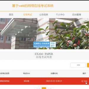 Springboot+Vue网络在线考试系统java159