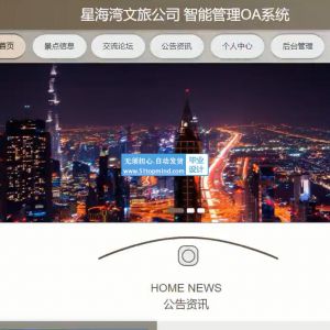 ssm星海湾文旅公司智能管理OA系统