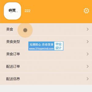 微信小程序097校园美食评论餐饮配送系统