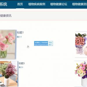 springboot087植物健康养护系统vue