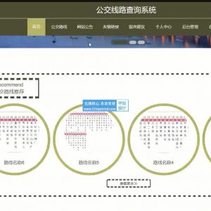 161基于springboot的公交线路查询系统vue