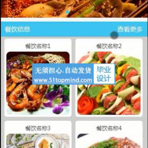 724ssm美食餐饮点餐订单管理系统的设计与实现小程序