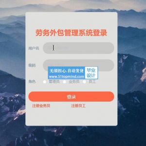 ssm303劳务外包管理系统abo+vue