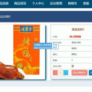 ssm333基于Vue的网页版电子商城系统 含出入库