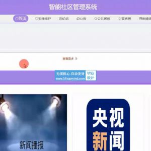 ssm499智能社区小区管理系统的设计与实现+vue