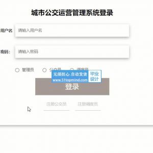 vue-springboot城市公交车调度运营管理系统3nf82