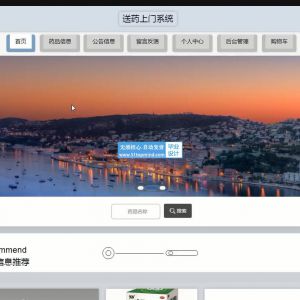 springboot网上药店购物商城 送药上门系统vue多商家