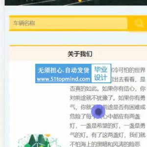 二手车汽车销售交易小程序可视化